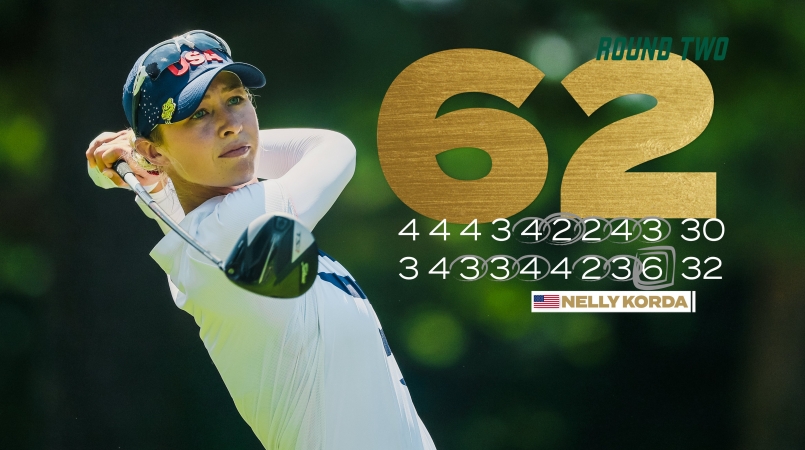 Nelly Korda suýt phá kỷ lục golf Olympic
