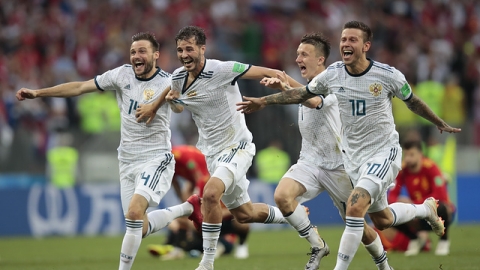 Đội tuyển Nga giành vé vào vòng tứ kết World Cup 2018
