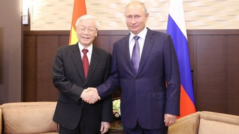 Lãnh đạo Việt Nam và Nga gửi điện mừng nhân kỷ niệm 25 năm Hiệp ước 1994 về  quan hệ hữu nghị