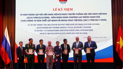 DIỄN VĂN  CỦA ĐỒNG CHÍ TRẦN BÌNH MINH, CHỦ TỊCH HỘI HỮU NGHỊ VIỆT NAM - LB NGA