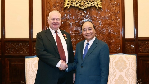 Chủ tịch nước Nguyễn Xuân Phúc tiếp Đại sứ LB Nga đến chào từ biệt