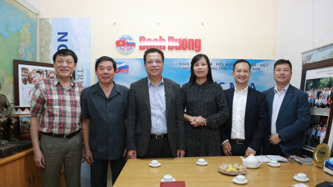 Thứ trưởng Bộ Ngoại giao, Đại sứ Đặng Minh Khôi làm việc với Hội Hữu nghị Việt-Nga