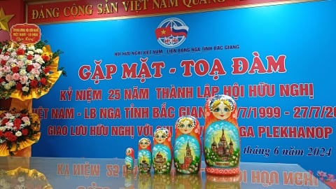 Hội hữu nghị Việt Nam - Liên bang Nga tỉnh Bắc Giang kỷ niệm 25 năm thành lập