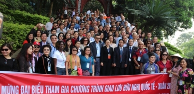 Bạn bè quốc tế tham gia chương trình 'Du Xuân Hữu nghị 2019'  tại tỉnh Phú Thọ