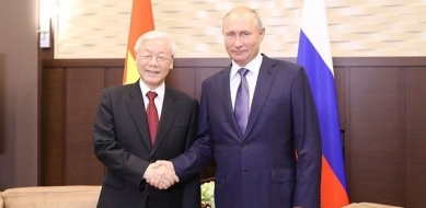 Lãnh đạo Việt Nam và Nga gửi điện mừng nhân kỷ niệm 25 năm Hiệp ước 1994 về  quan hệ hữu nghị