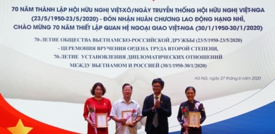 Hội Hữu nghị Việt-Nga triển khai các hoạt động hòa bình, đoàn kết, hữu nghị rất đa dạng, phong phú