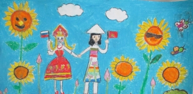 THỂ LỆ cuộc thi vẽ tranh thiếu nhi quốc tế  «Em vẽ Việt Nam - Em vẽ nước Nga» lần thứ VI