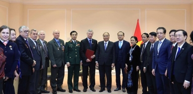 Chủ tịch nước Nguyễn Xuân Phúc gặp đại diện Hội Hữu nghị Nga-Việt và Hội cựu chuyên gia quân sự Nga