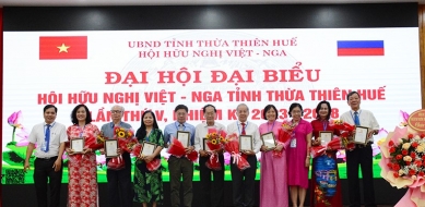 Đại hội đại biểu Hội Hữu nghị Việt - Nga tỉnh Thừa Thiên - Huế nhiệm kỳ 2023 - 2028