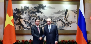 Встреча Президента Вьетнама Во Ван Тхыонга с Президентом России В. Путиным