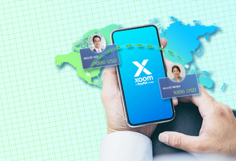 Chuyển tiền trực tuyến về Việt Nam dễ dàng qua Xoom