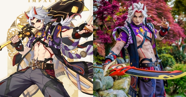 The Italian coser guy makes female fans “crush” with the best 6-pack Arakati Itto cosplay