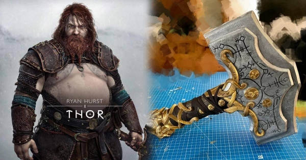 Prove your love for God of War Ragnarok, gamers make their own real-life Thor hammer