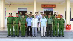 Bàn giao các công trình trụ sở mới cho Công an xã trên địa bàn huyện Kế Sách - Sóc Trăng