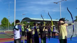Trường Đại học Nam Cần Thơ lần đầu tổ chức môn thi Bắn cung, thu hút gần 30 vận động viên tham gia