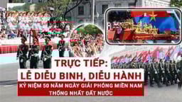 [TRỰC TIẾP] Lễ kỷ niệm, diễu binh, diễu hành 50 năm giải phóng miền Nam, thống nhất đất nước