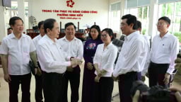 Chủ tịch Quốc hội Trần Thanh Mẫn kiểm tra vận hành chính quyền địa phương 2 cấp tại TP Cần Thơ (mới)