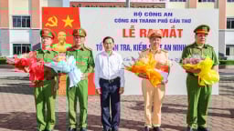 Công an TP Cần Thơ ra mắt tổ tuần tra, kiểm soát an ninh, trật tự