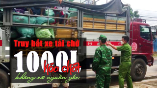 An Giang: Bắt xe tải chở số lượng lớn phụ tùng máy và hơn 1.000 lít hóa chất không rõ nguồn gốc.