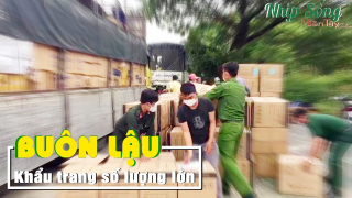 An Giang: Bắt xe tải vận chuyển số lượng lớn khẩu trang y tế và mỹ phẩm nhập lậu.