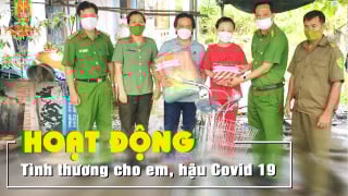 Cần Thơ: CA Phong Điền thực hiện các hoạt động của chương trình ''Tình thương cho em, hậu Covid - 19''