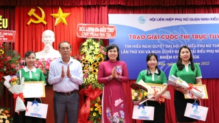 Cần Thơ: Hội LHPN quận Ninh Kiều trao giải cuộc thi Tìm hiểu Nghị quyết Đại hội đại biểu Phụ nữ toàn quốc