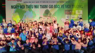 Sôi nổi các hoạt động tại Ngày hội thiếu nhi tham gia bảo vệ môi trường năm 2024