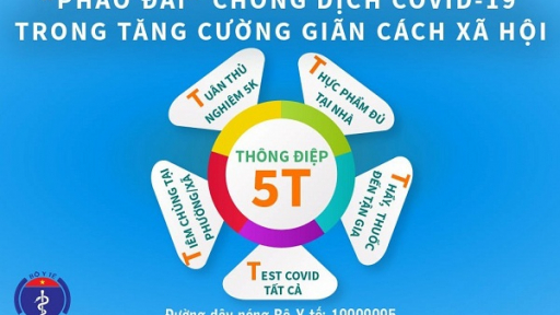 Thông điệp 5T - “Pháo đài” chống dịch COVID-19 trong tăng cường giãn cách xã hội