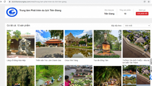 Tiền Giang: Tham gia hội chợ du lịch trực tuyến Bà Rịa – Vũng Tàu năm 2021