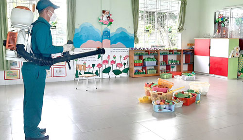 Long An: Học sinh cấp tiểu học học trực tuyến kể từ ngày 3/1/2022