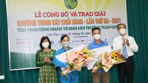 Trao giải “Cây Chổi Vàng” tôn vinh những công nhân vệ sinh môi trường Việt Nam năm 2021