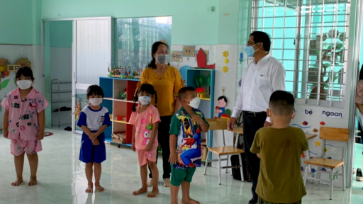 Tiền Giang: Học sinh bậc mầm non và tiểu học trở lại trường học trực tiếp đạt tỷ lệ cao