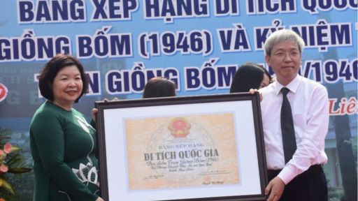 Địa điểm Trận Giồng Bốm 1946 ở Bạc Liêu đón nhận Bằng xếp hạng di tích Quốc gia