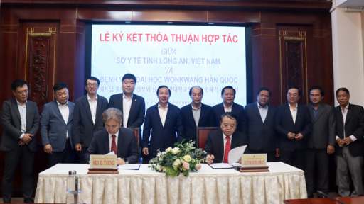 Sở Y tế Long An và Bệnh viện Đại học Wonkwang (Hàn Quốc) ký kết thỏa thuận hợp tác