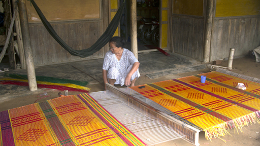Trà Vinh: Làng nghề dệt chiếu Hàm Tân