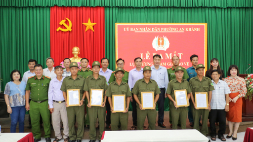 Cần Thơ: Ra mắt Tổ bảo vệ an ninh, trật tự phường An Khánh và An Hòa