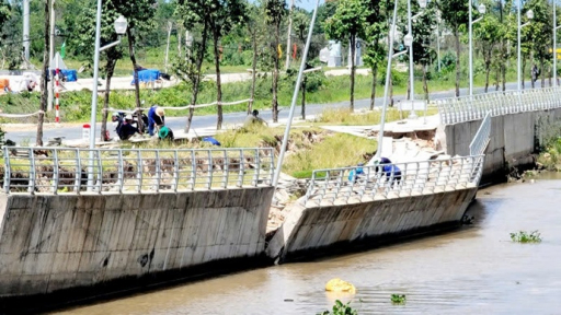 Kiên Giang: Bờ kè 80 tỷ đồng sạt lở sau 5 tháng sử dụng