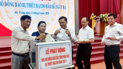 Sóc Trăng ủng hộ hơn 7 tỷ đồng gửi đồng bào bị thiệt hại do bão, lũ