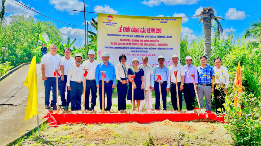 Cần Thơ: Khởi công xây dựng cầu Kênh 200 nâng cao chất lượng giao thông nông thôn tại huyện Thới Lai