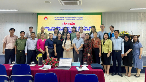 Cần Thơ: Tập huấn nâng cao năng lực cho người làm công tác bình đẳng giới, vì sự tiến bộ của phụ nữ 2024