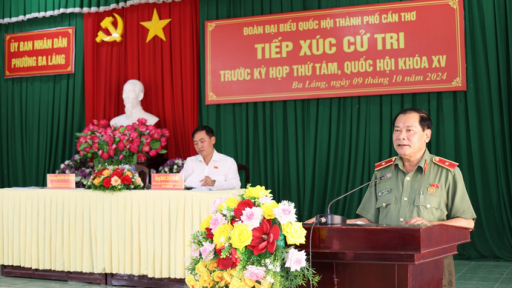Đoàn Đại biểu Quốc hội thành phố Cần Thơ tiếp xúc cử tri trước kỳ họp thứ tám, Quốc hội khóa XV