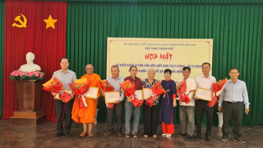 Bảo tàng TP. Cần Thơ tổ chức họp mặt kỷ niệm Ngày Di sản Văn hoá Việt Nam