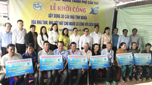 Cần Thơ: Khởi công xây dựng 30 căn nhà tình nghĩa cho gia đình chính sách