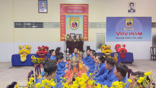 Liên đoàn Vovinam TP Cần Thơ dâng hương bái tổ đầu xuân