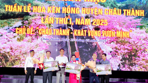 Biển người nô nức dự khai mạc Tuần lễ hoa kèn hồng đầu tiên ở Đồng bằng sông Cửu Long