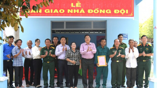 Kiên Giang: Bàn giao 2 căn nhà dịp Tết quân dân Chôl Chnăm Thmây năm 2025