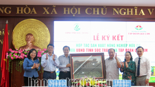 Ký kết hợp tác sản xuất tiêu thụ sản phẩm nông nghiệp hữu cơ