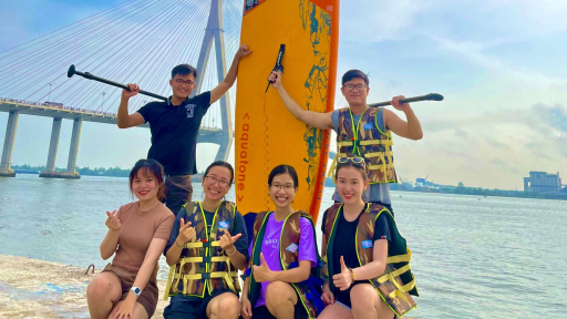 Hành trình chèo SUP đón bình minh trên dòng Mekong huyền thoại