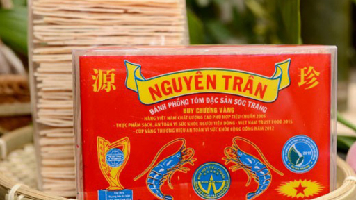 Bánh phồng tôm Nguyên Trân - sản phẩm công nghiệp nông thôn tiêu biểu cấp tỉnh của Sóc Trăng