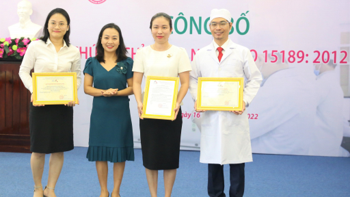 Bệnh viện Phụ sản Cần Thơ công bố chứng chỉ công nhận ISO 15189:2012 cho Khoa xét nghiệm - Di truyền học